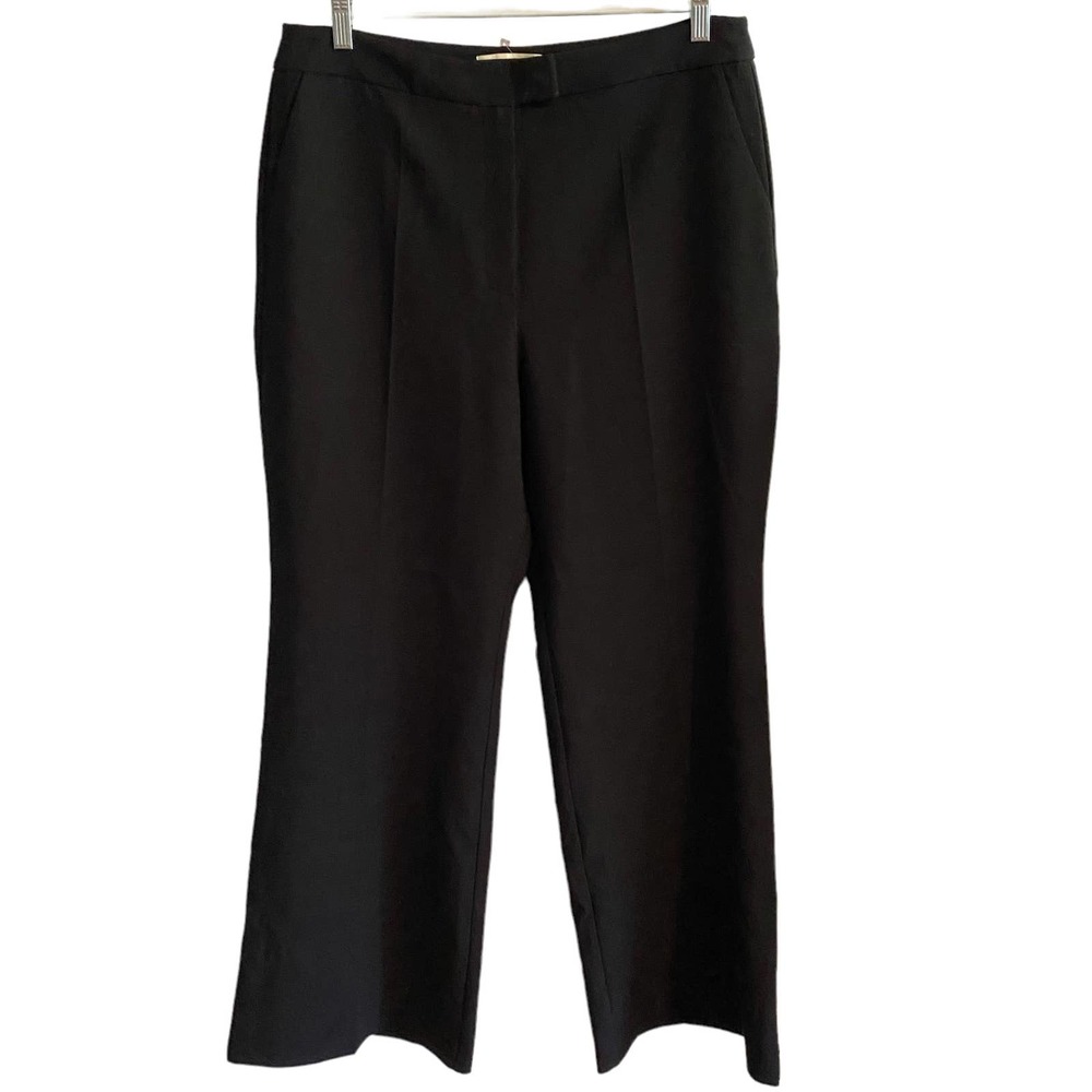 EUC Anthropologie Black Wide Leg Trousers Dress Pants Size XL